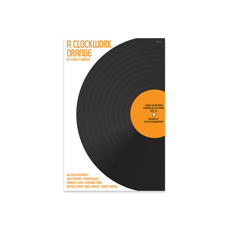 Trinx Clockwork Orange On Plastic / Acrylic by Claudia Varosio Painting Wayfair